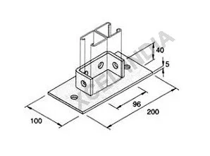 Double Channel Base Plate